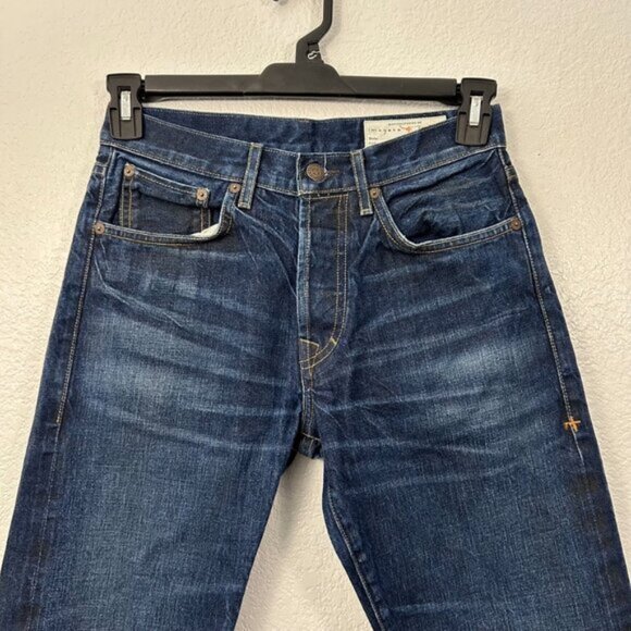 Imogene + Willie Willie Straight Leg Selvage Denim Jeans Button Fly Made in USA - Picture 2 of 13